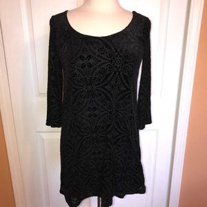 Lily Rose S embossed velour strappy dress S NWT
